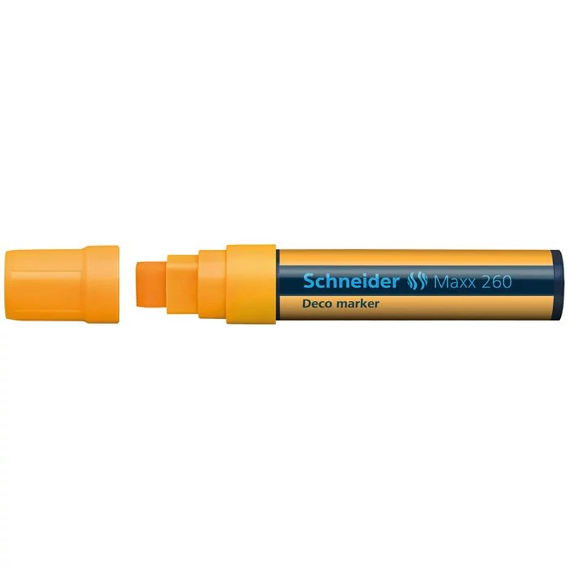 Krétamarker, 5-15 mm, SCHNEIDER "Maxx 260", narancssárga,Krétamarker, 5-15 mm, SCHNEIDER "Maxx 260", narancssárga,Krétamarker, 5-15 mm, SCHNEIDER "Maxx 260", narancssárga