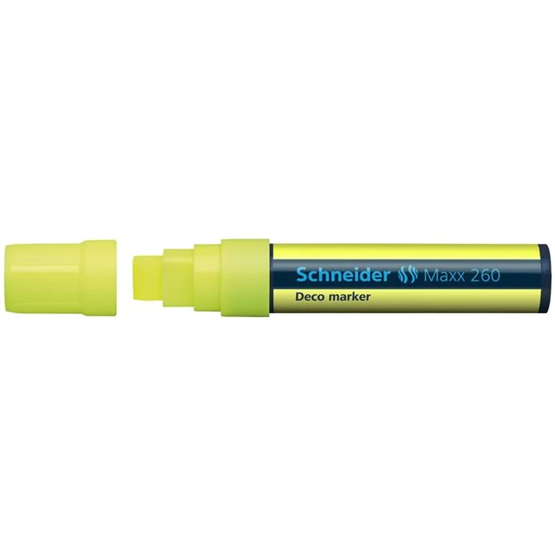 Krétamarker, 5-15 mm, SCHNEIDER "Maxx 260", sárga,Krétamarker, 5-15 mm, SCHNEIDER "Maxx 260", sárga