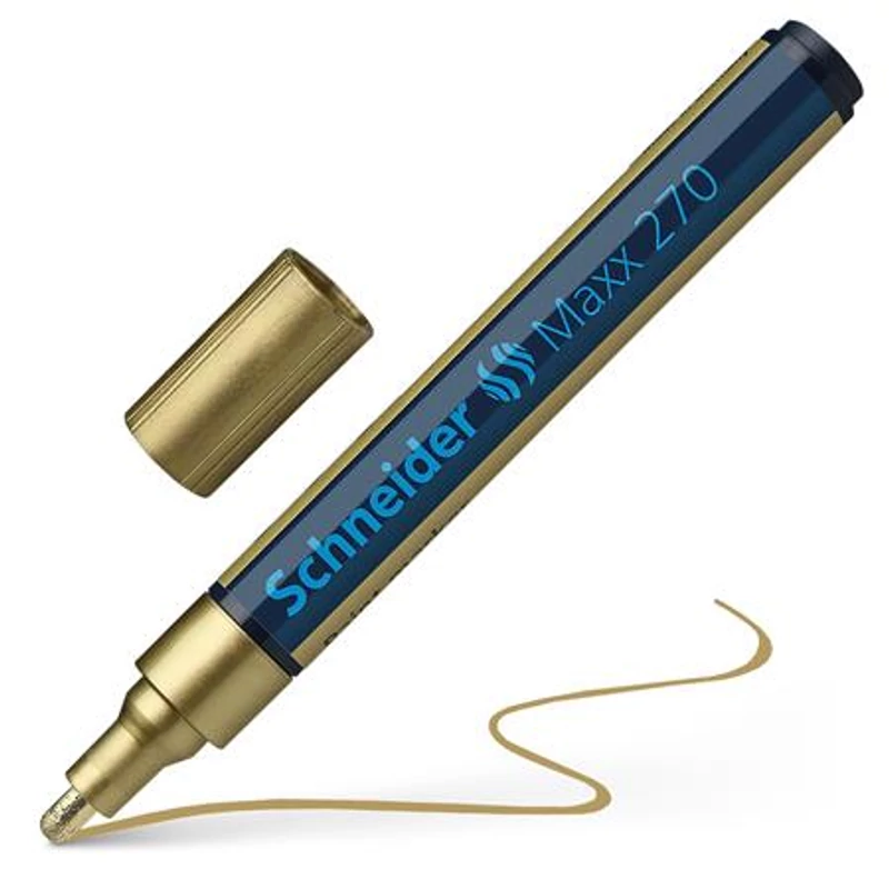 Lakkmarker, 1-3 mm, SCHNEIDER "Maxx 270", arany