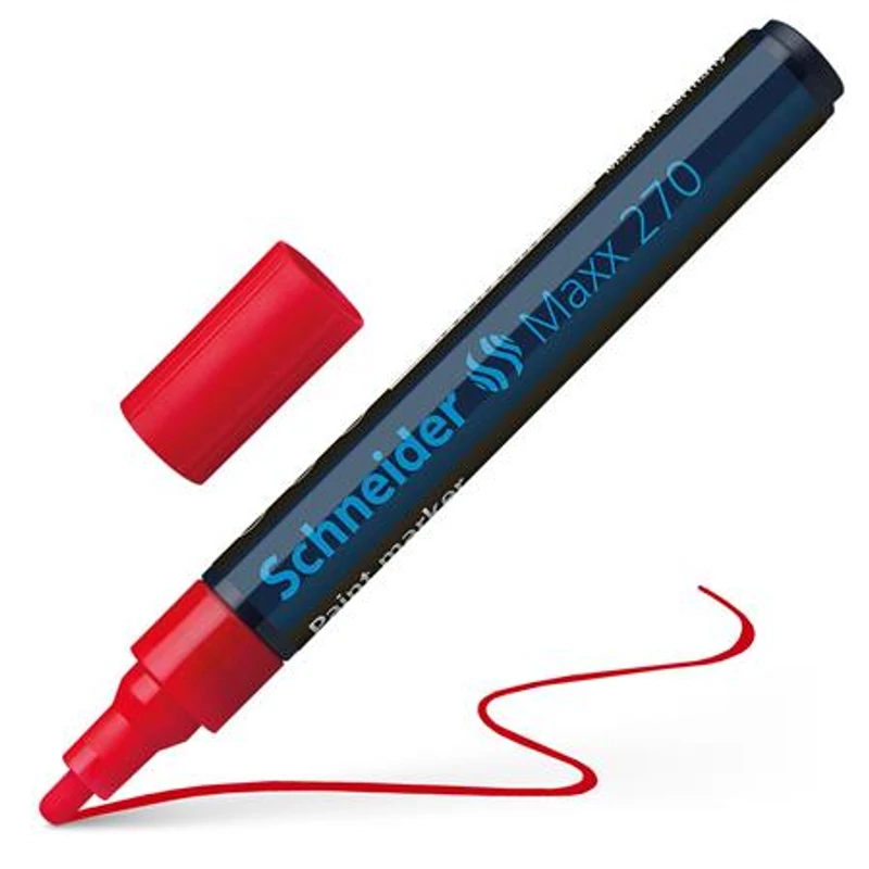 Lakkmarker, 1-3 mm, SCHNEIDER "Maxx 270", piros