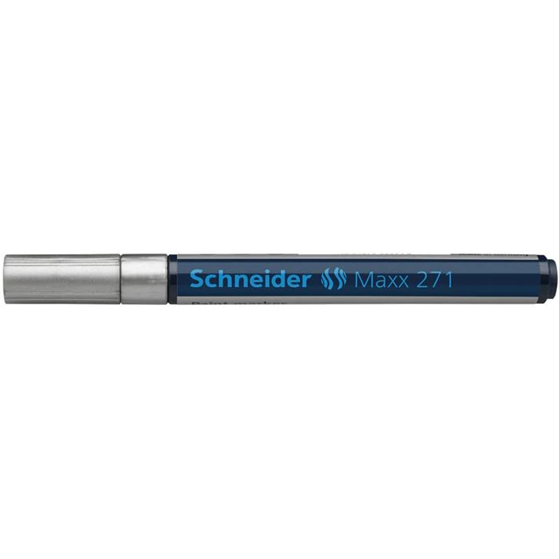 Lakkmarker, 1-2 mm, SCHNEIDER "Maxx 271", ezüst