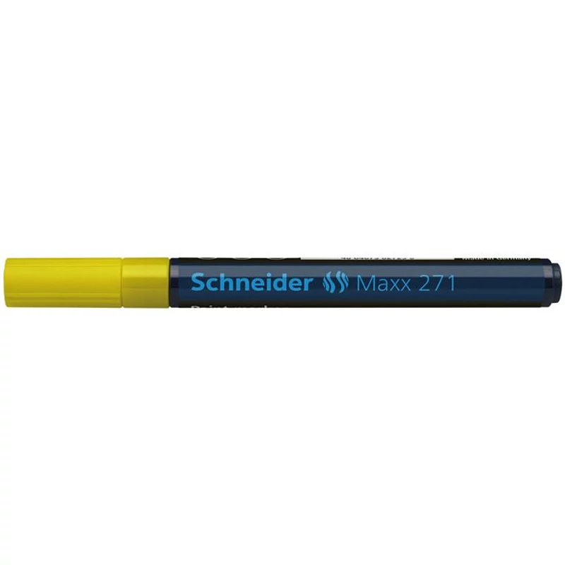 Lakkmarker, 1-2 mm, SCHNEIDER "Maxx 271", sárga