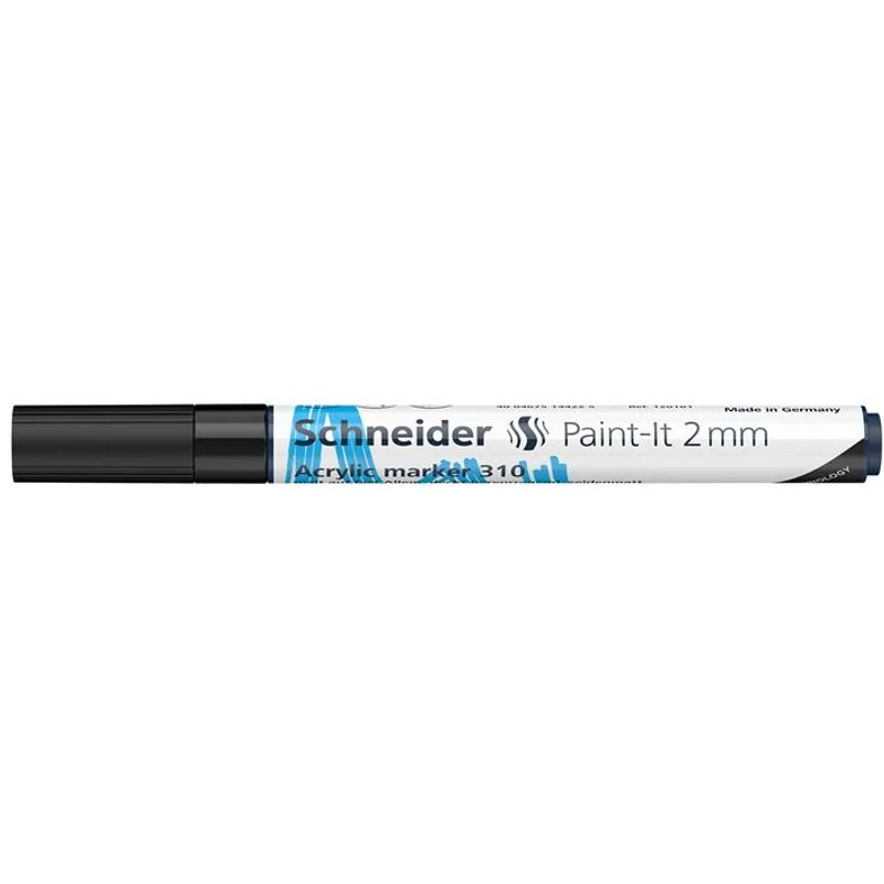 Dekormarker, akril, 2 mm, SCHNEIDER "Paint-It 310", fekete