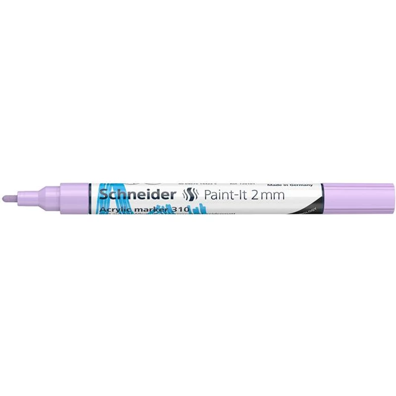 Dekormarker, akril, 2 mm, SCHNEIDER "Paint-It 310", pasztell-lila