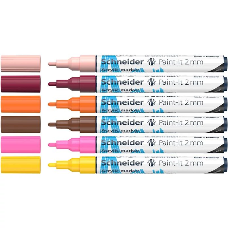 Dekormarker készlet, akril, 2 mm, SCHNEIDER "Paint-It 310", 6 különböző szín,Dekormarker készlet, akril, 2 mm, SCHNEIDER "Paint-It 310", 6 különböző szín,Dekormarker készlet, akril, 2 mm, SCHNEIDER "Paint-It 310", 6 különböző szín,Dekormarker készlet, akril, 2 mm, SCHNEIDER "Paint-It 310", 6 különböző szín