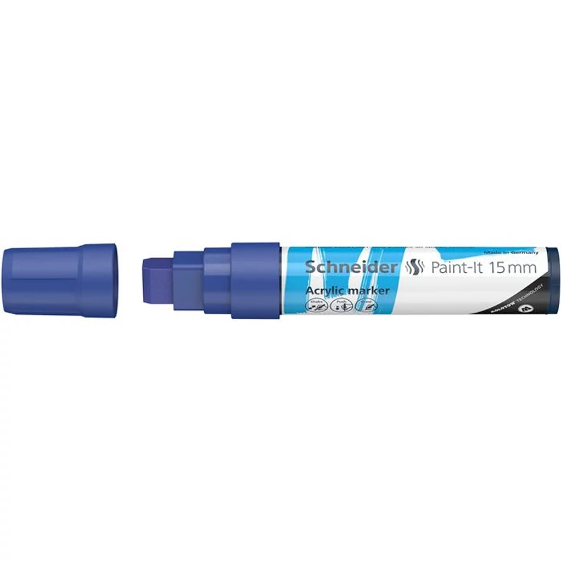 Dekormarker, akril, 15 mm, SCHNEIDER "Paint-It 330", kék,Dekormarker, akril, 15 mm, SCHNEIDER "Paint-It 330", kék,Dekormarker, akril, 15 mm, SCHNEIDER "Paint-It 330", kék