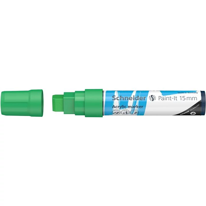 Dekormarker, akril, 15 mm, SCHNEIDER "Paint-It 330", zöld,Dekormarker, akril, 15 mm, SCHNEIDER "Paint-It 330", zöld,Dekormarker, akril, 15 mm, SCHNEIDER "Paint-It 330", zöld