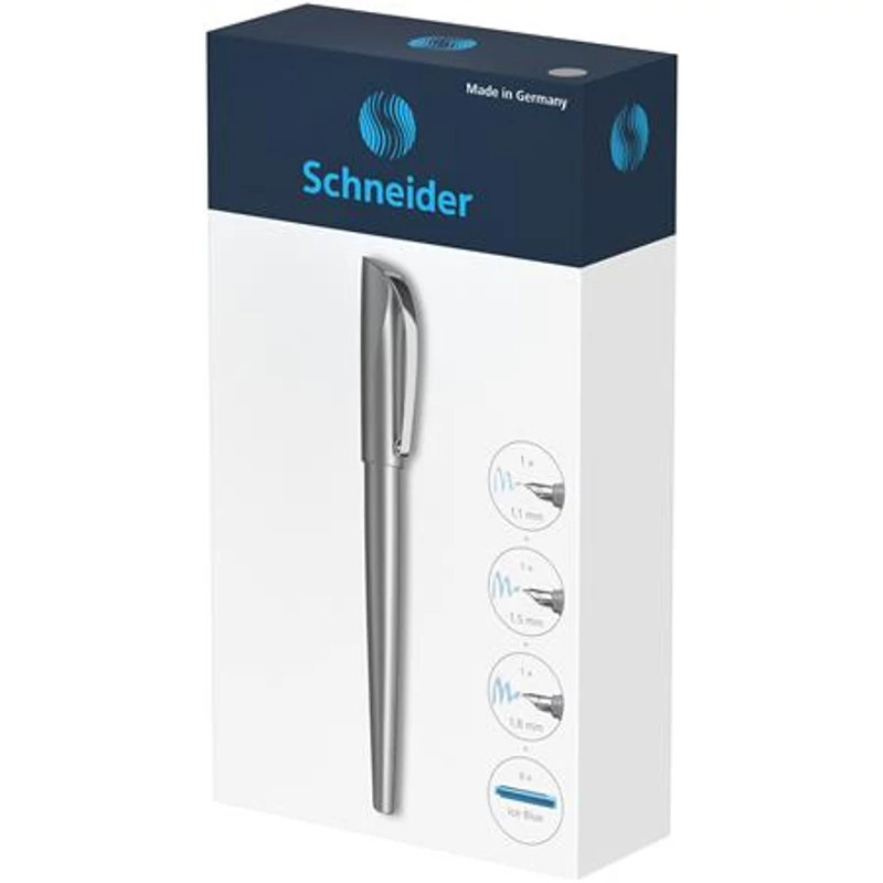 Töltőtoll ajándékszett, 1,1 mm, ajándék 1,5 és 1,8 mm-es tollheggyel, SCHNEIDER "Callissima", antracitszürke,Töltőtoll ajándékszett, 1,1 mm, ajándék 1,5 és 1,8 mm-es tollheggyel, SCHNEIDER "Callissima", antracitszürke,Töltőtoll ajándékszett, 1,1 mm, ajándék 1,5 és 1,8 mm-es tollheggyel, SCHNEIDER "Callissima", antracitszürke