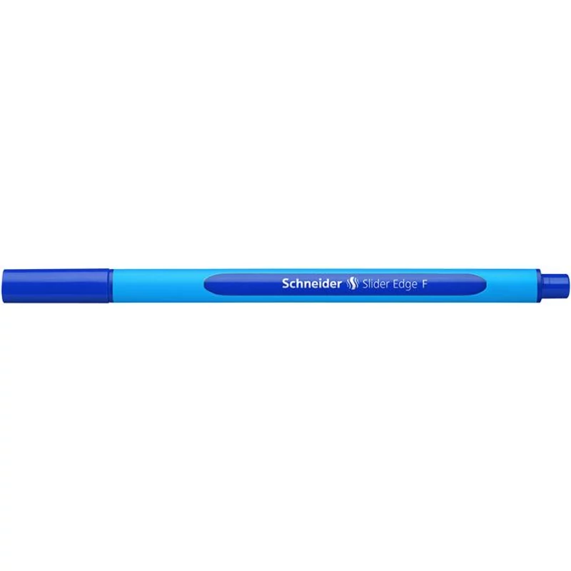 Golyóstoll, 0,3 mm, kupakos, SCHNEIDER "Slider Edge F", kék