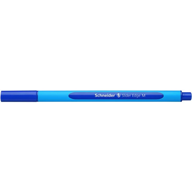 Golyóstoll, 0,5 mm, kupakos, SCHNEIDER "Slider Edge M", kék