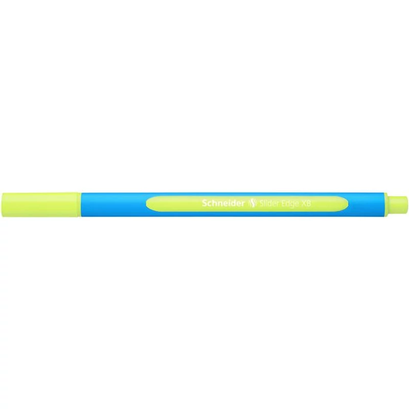 Golyóstoll, 0,7 mm, kupakos, SCHNEIDER "Slider Edge XB", sárga