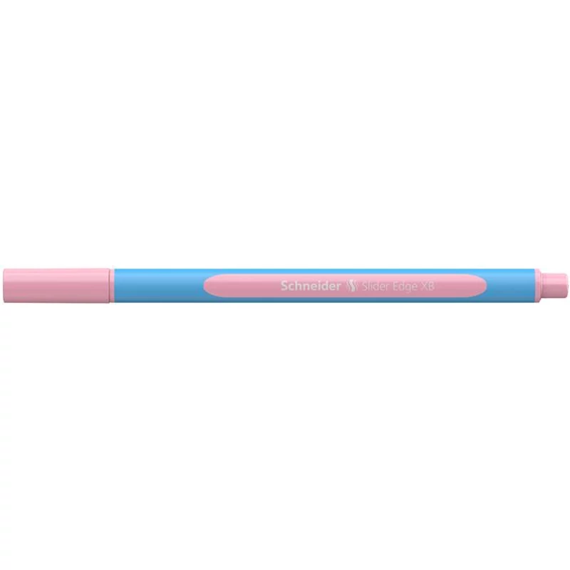 Golyóstoll, 0,7 mm, kupakos, SCHNEIDER "Slider Edge XB Pastel", rózsa