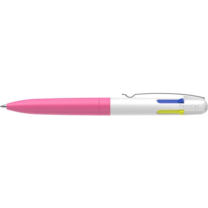 Golyóstoll, 0,5 mm, nyomógombos, négyszínű, SCHNEIDER "Take 4 Neon", rózsaszín-fehér,Golyóstoll, 0,5 mm, nyomógombos, négyszínű, SCHNEIDER "Take 4 Neon", rózsaszín-fehér,Golyóstoll, 0,5 mm, nyomógombos, négyszínű, SCHNEIDER "Take 4 Neon", rózsaszín-fehér