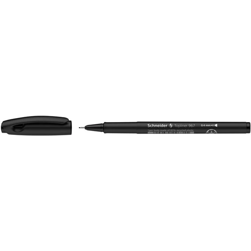 Tűfilc, 0,4 mm, SCHNEIDER "Topliner 967", fekete