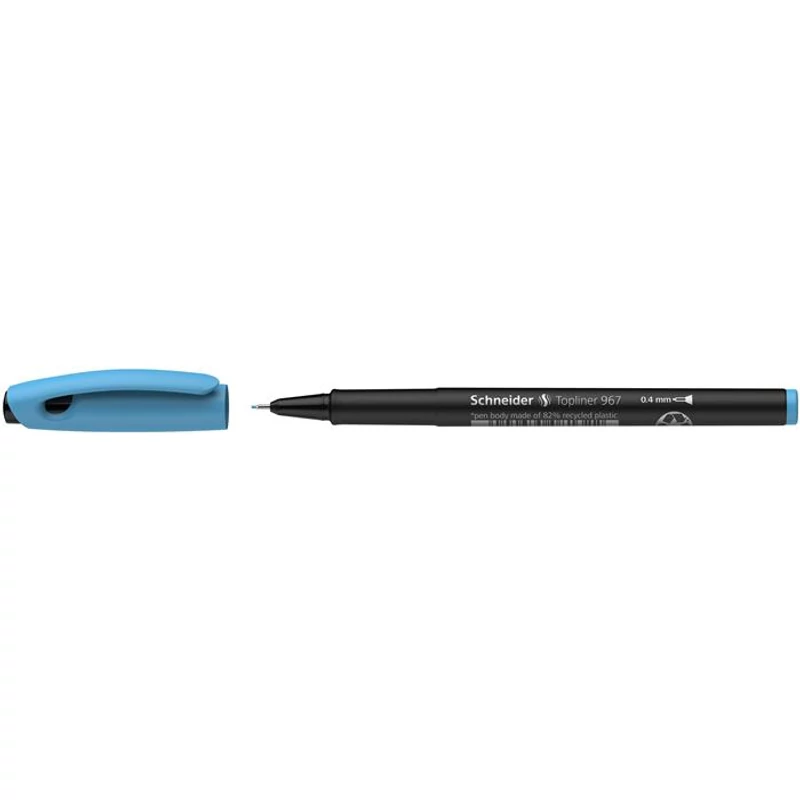 Tűfilc, 0,4 mm, SCHNEIDER "Topliner 967", türkiz