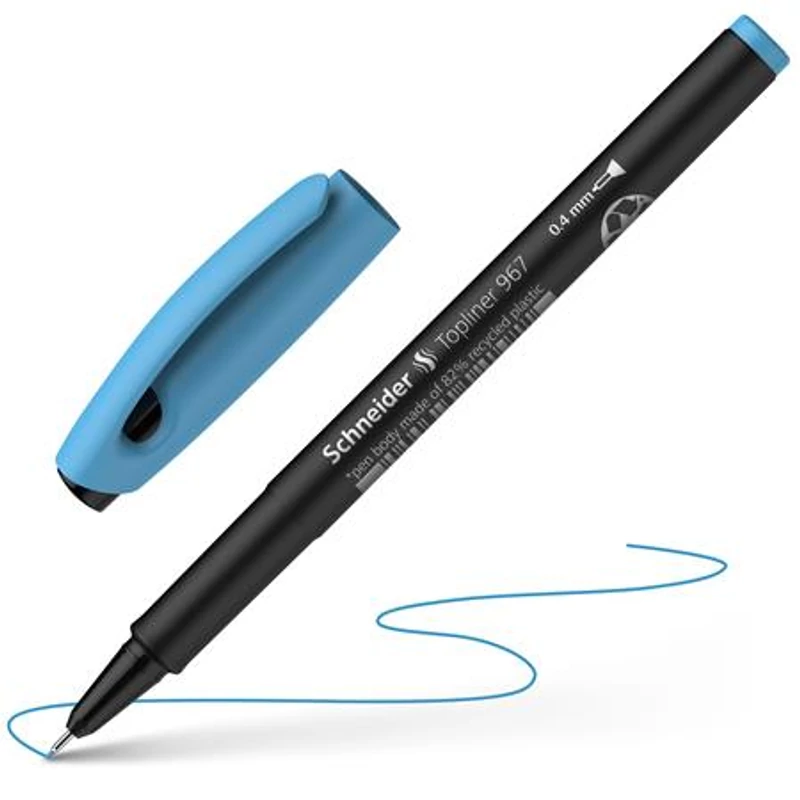 Tűfilc, 0,4 mm, SCHNEIDER "Topliner 967", türkiz