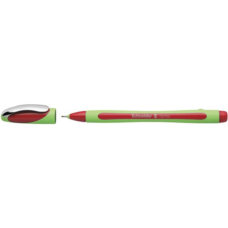 Tűfilc, 0,8 mm, SCHNEIDER "Xpress", piros,Tűfilc, 0,8 mm, SCHNEIDER "Xpress", piros