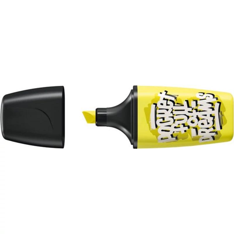 Szövegkiemelő, 2-5 mm, STABILO "Boss Mini Snooze One", sárga
