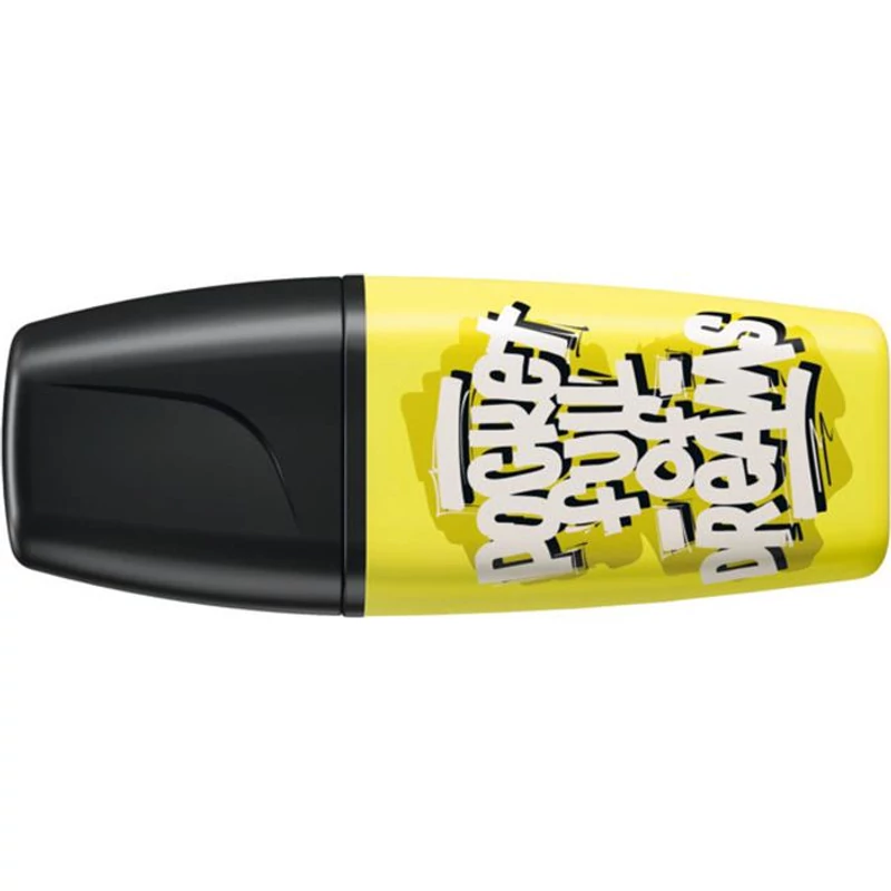 Szövegkiemelő, 2-5 mm, STABILO "Boss Mini Snooze One", sárga