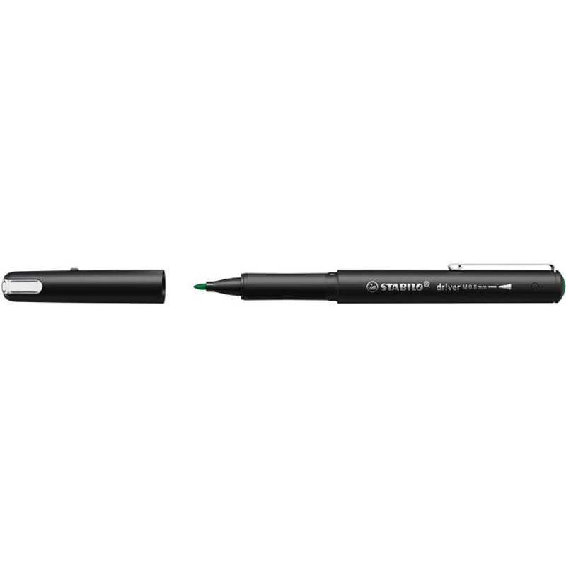 Filctoll, 0,8 mm, STABILO "dr!ver", zöld