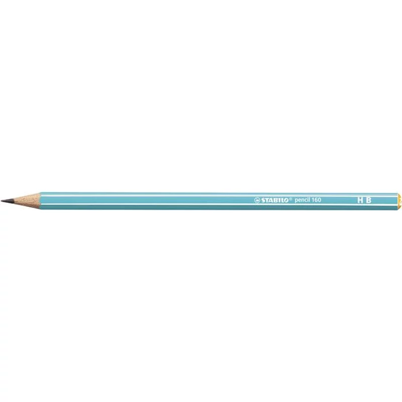 Grafitceruza, HB, hatszögletű, STABILO "Pencil 160", kék