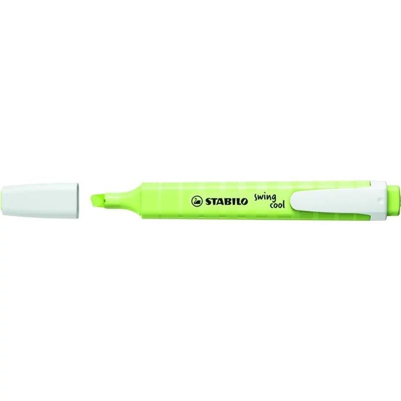 Szövegkiemelő, 1-4 mm, STABILO "Swing Cool Pastel", harmatos lime