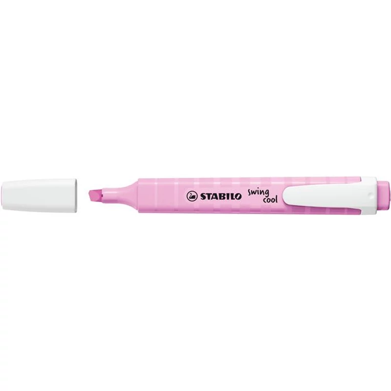 Szövegkiemelő, 1-4 mm, STABILO "Swing cool Pastel", deres málna