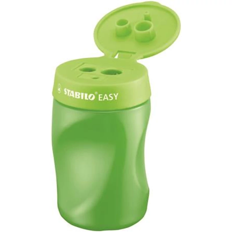 Hegyező, háromlyukú, tartályos, jobbkezes, STABILO "Easy", zöld,Hegyező, háromlyukú, tartályos, jobbkezes, STABILO "Easy", zöld,Hegyező, háromlyukú, tartályos, jobbkezes, STABILO "Easy", zöld