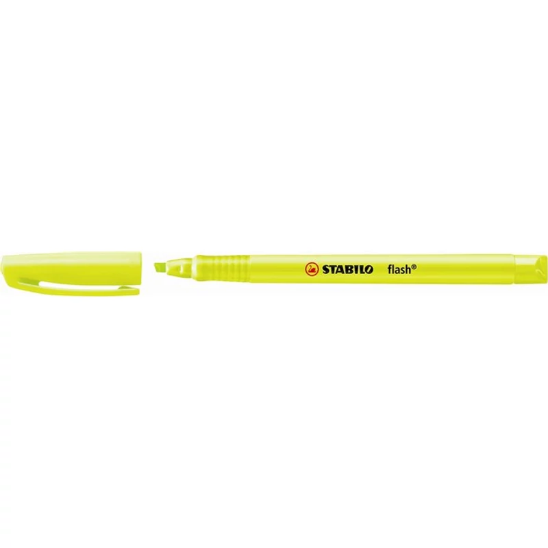 Szövegkiemelő, 1-3,5 mm, STABILO "Flash", sárga