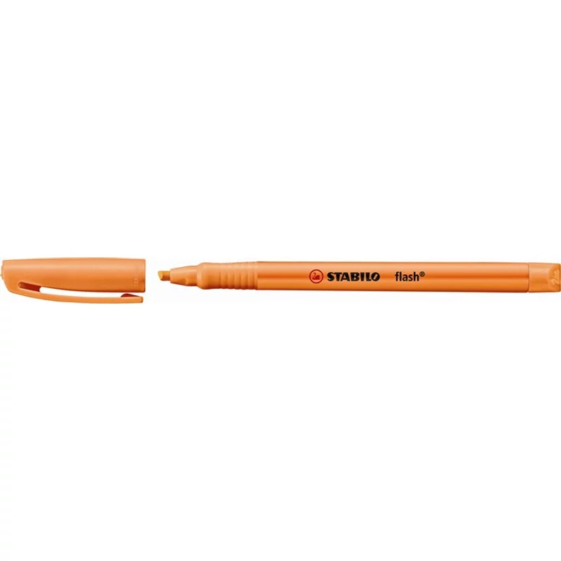 Szövegkiemelő, 1-3,5 mm, STABILO "Flash", narancssárga
