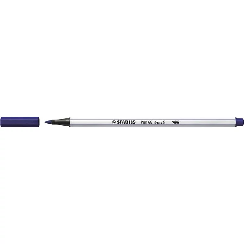 Ecsetirón, STABILO "Pen 68 brush", sötétkék