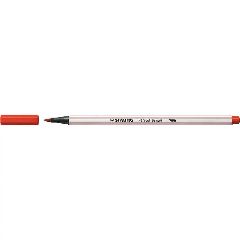 Ecsetirón, STABILO "Pen 68 brush", piros