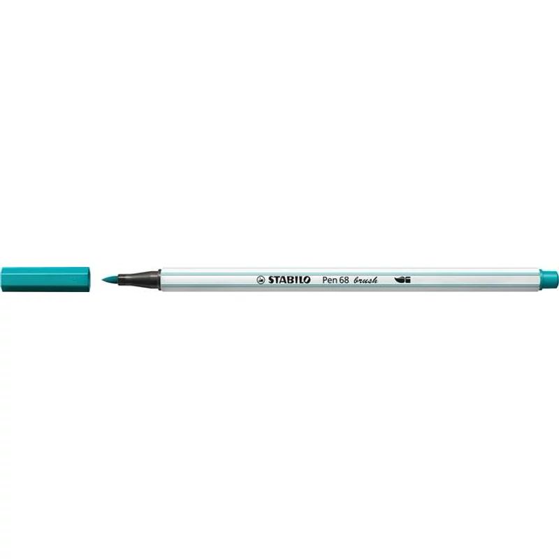 Ecsetirón, STABILO "Pen 68 brush", türkizkék