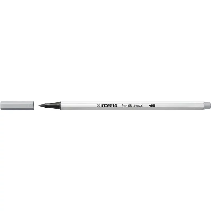 Ecsetirón, STABILO "Pen 68 brush", középszürke