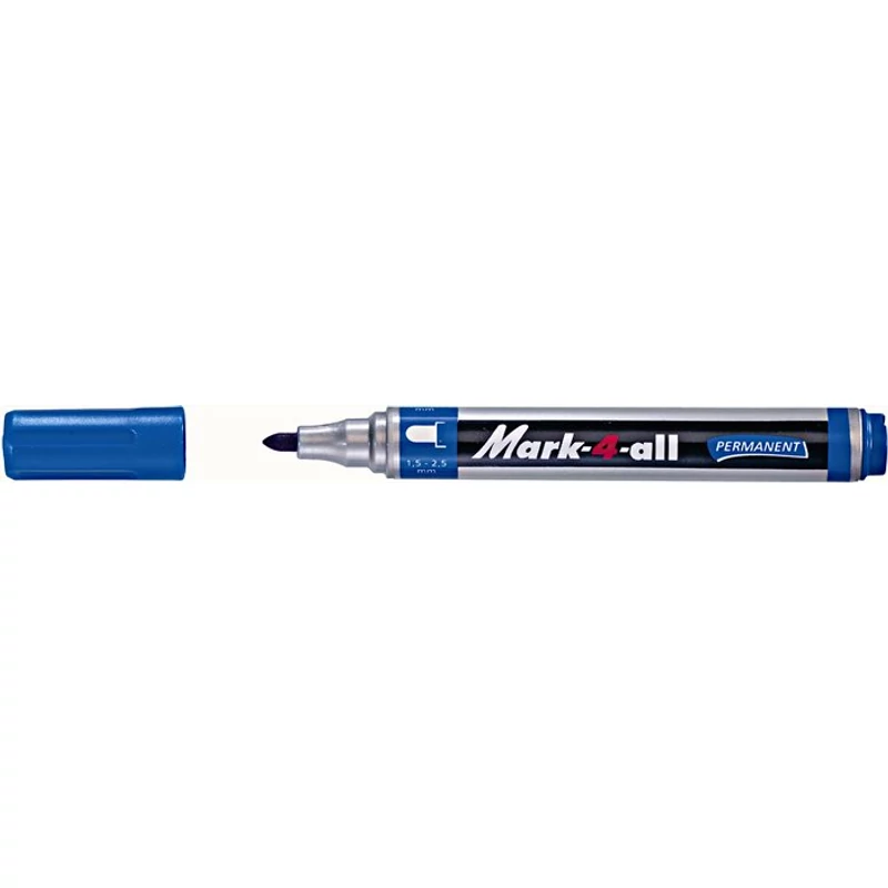 Alkoholos marker, 1,5-2,5 mm, kúpos, STABILO "Mark-4-all", kék