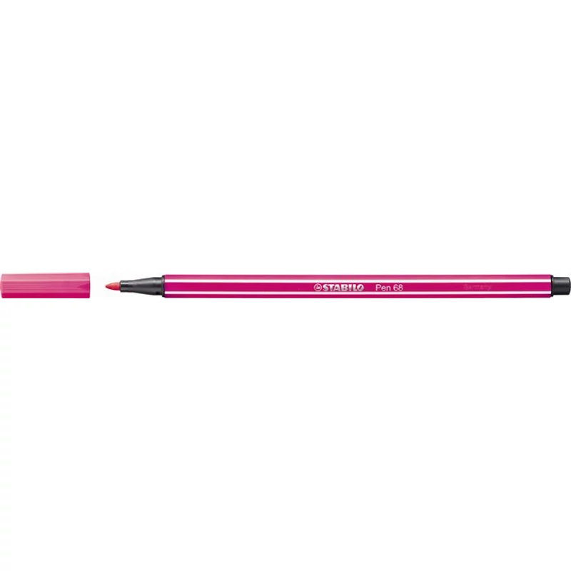 Filctoll, 1 mm, STABILO "Pen 68", neon rózsaszín