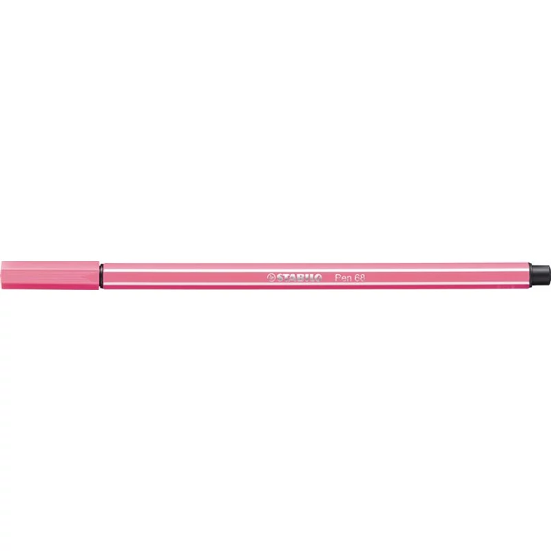 Filctoll, 1 mm, STABILO "Pen 68", halvány rózsaszín