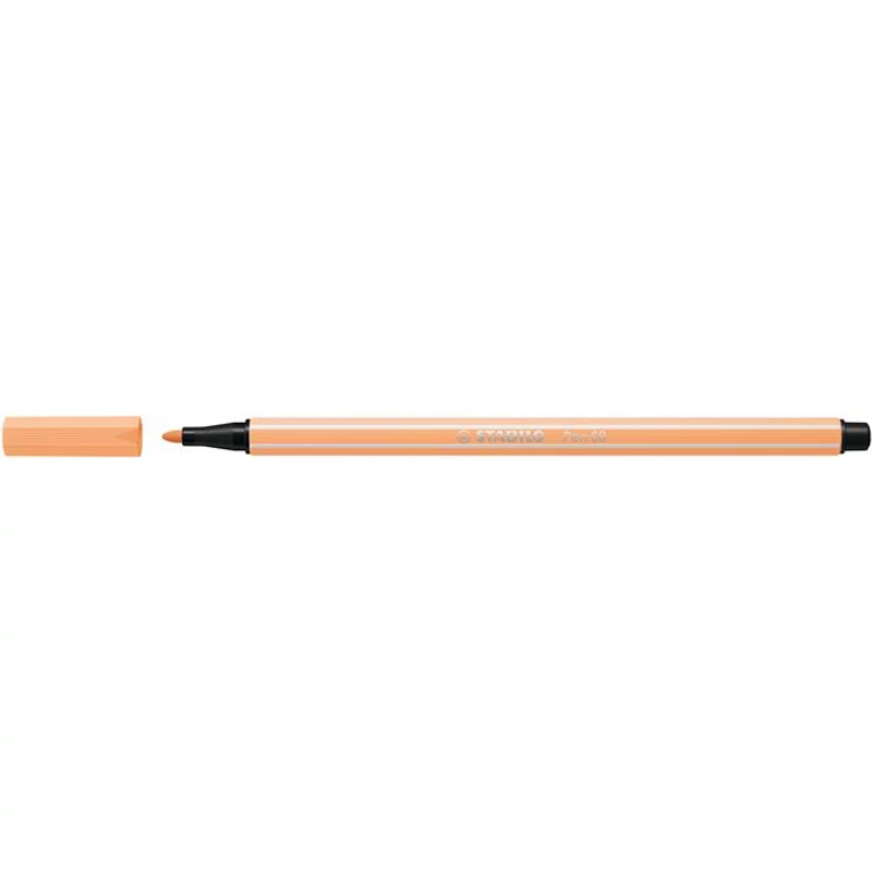 Filctoll, 1 mm, STABILO "Pen 68", világosnarancs