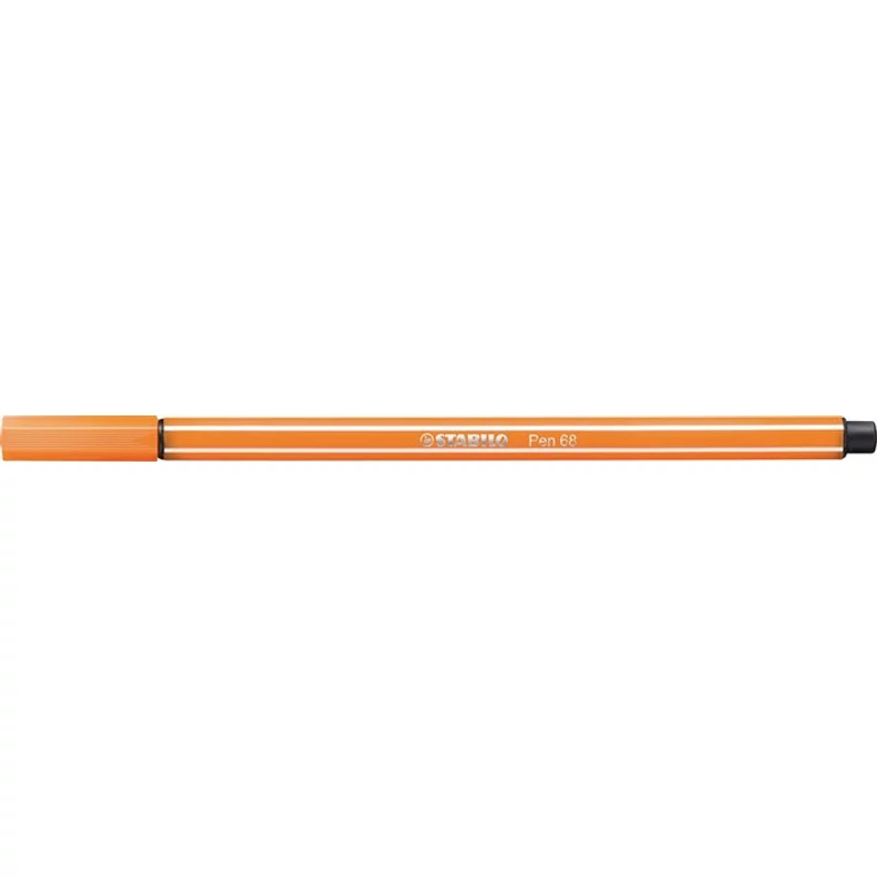 Filctoll, 1 mm, STABILO "Pen 68", halvány narancssárga