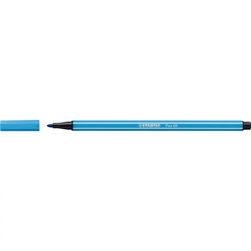 Filctoll, 1 mm, STABILO "Pen 68", világoskék