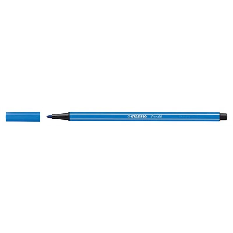 Filctoll, 1 mm, STABILO "Pen 68", sötétkék