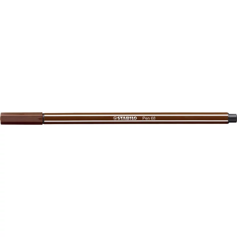 Filctoll, 1 mm, STABILO "Pen 68", barna