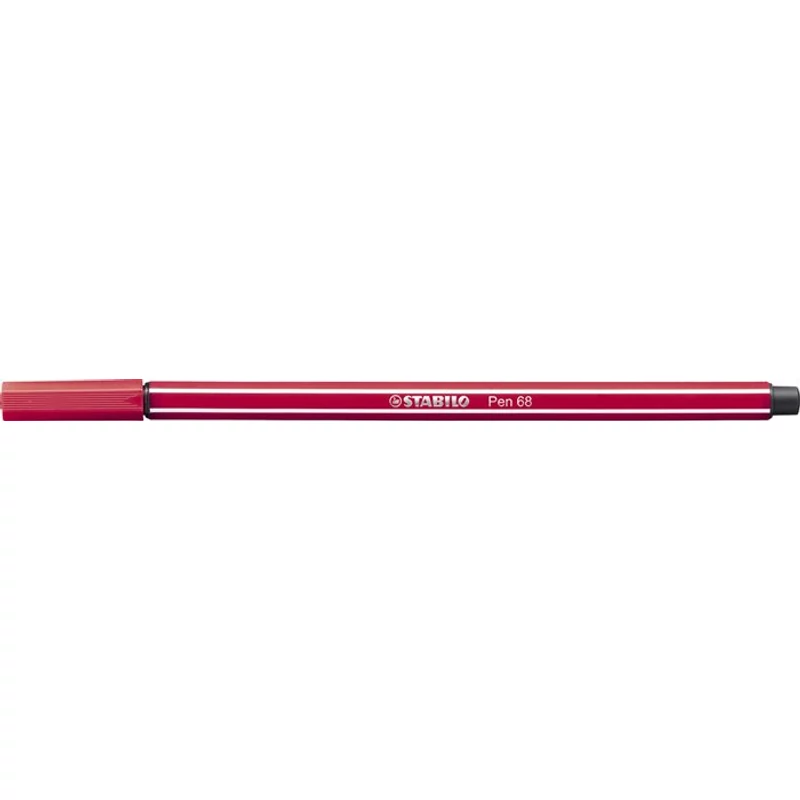 Filctoll, 1 mm, STABILO "Pen 68", sötétpiros