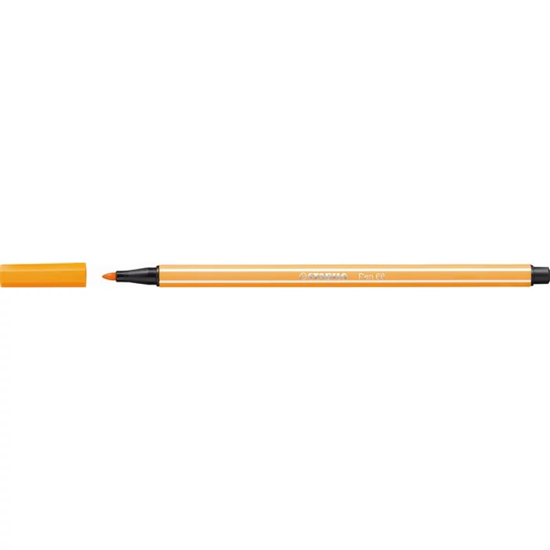 Filctoll, 1 mm, STABILO "Pen 68", narancssárga