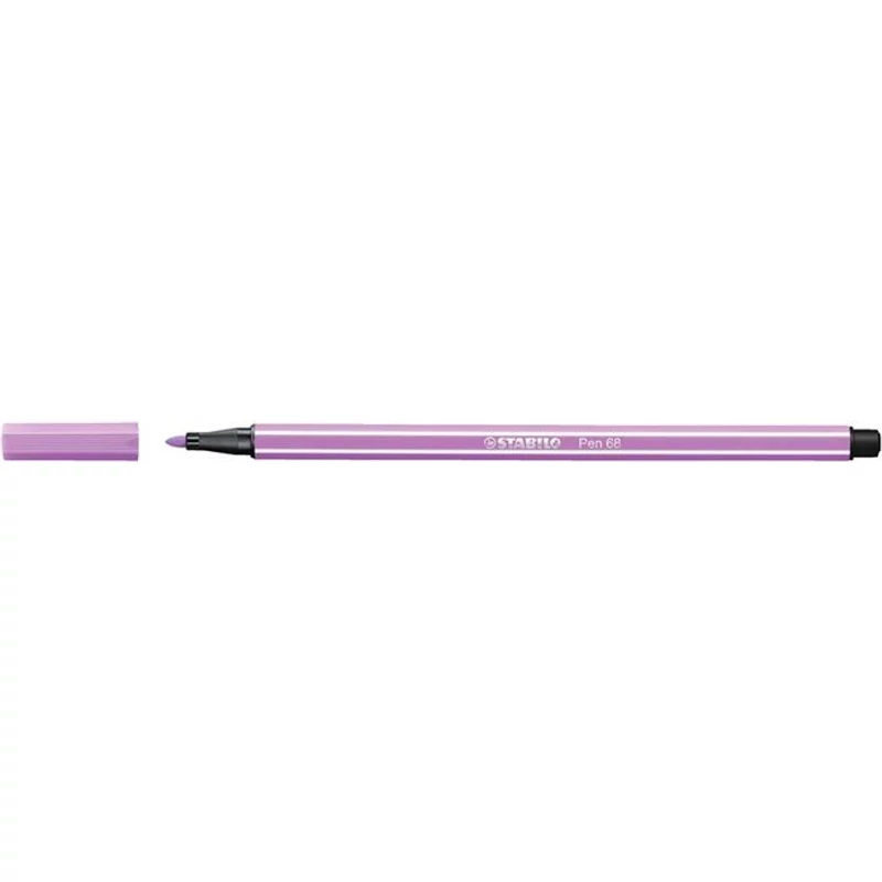 Filctoll, 1 mm, STABILO "Pen 68", pasztell-lila