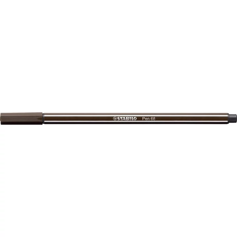 Filctoll, 1 mm, STABILO "Pen 68", kávébarna