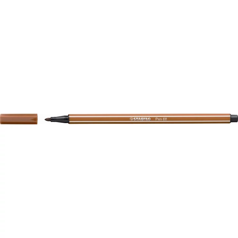 Filctoll, 1 mm, STABILO "Pen 68", vörösbarna