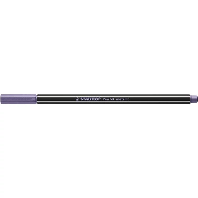 Filctoll, 1,4 mm, STABILO "Pen 68 metallic", metál lila