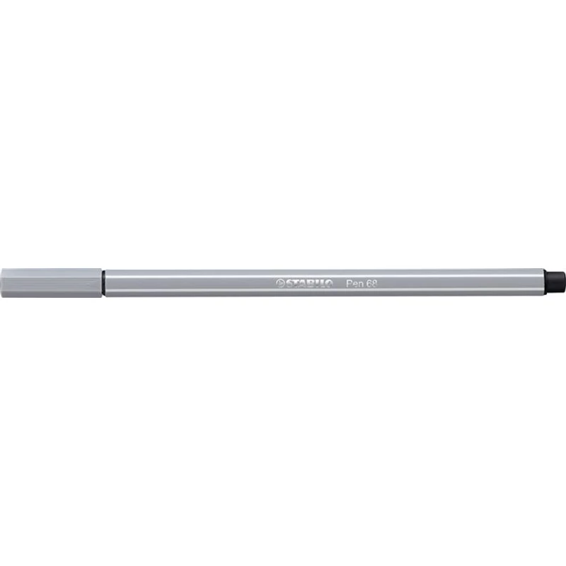 Filctoll, 1 mm, STABILO "Pen 68", közép szürke