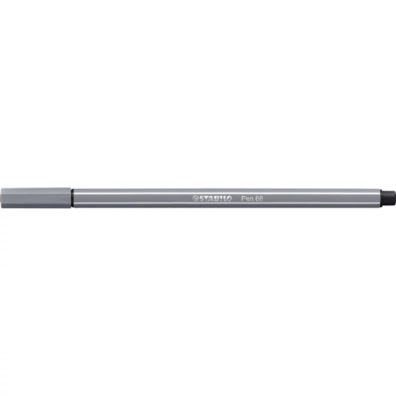 Filctoll, 1 mm, STABILO "Pen 68", sötét szürke